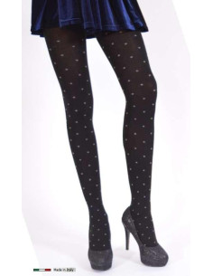 Collant d'hiver Plumetis noir 2