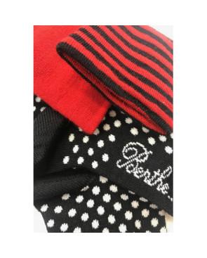 Chaussettes Plumetis asymétrique Hiver