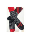 Chaussettes Plumetis asymétrique Hiver