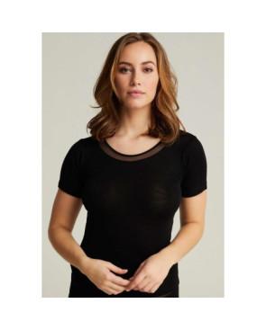 t shirt noir pure laine merinos femilet