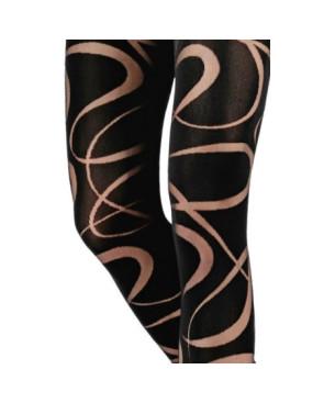 Collant Emilio Cavallini Opaque Zig Zag Graf