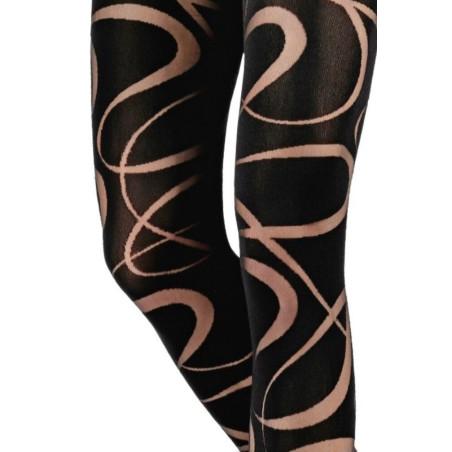 Collant Emilio Cavallini Opaque Zig Zag Graf