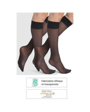Lot de 2 paires de Mi bas Dim Ecosmart voile 25 den