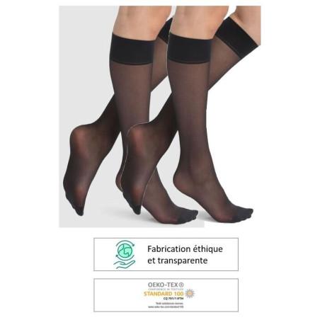 Lot de 2 paires de Mi bas Dim Ecosmart voile 25 den