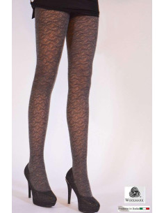 collant Dentelle de laine Edelweiss Taupe