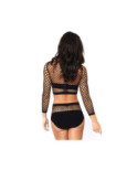 Ensemble Top et culotte résille Leg Avenue