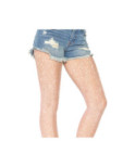 Collant rose ajouré Leg Avenue lurex