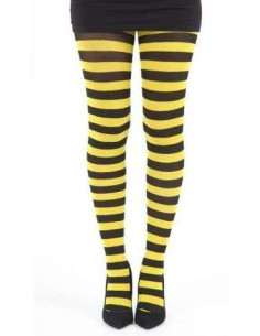 Collant Pamela MAnn Rayures Jaunes et noires 2