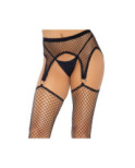 Collant Maille Filet façon Porte Jarretelles