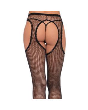 Collant ouvert Porte Jarretelles résille Leg Avenue