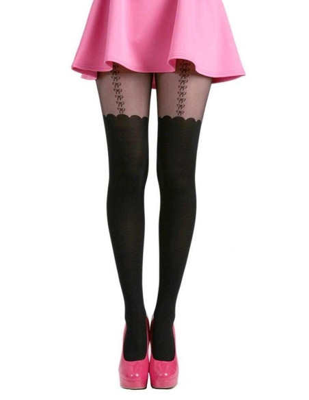 Collant Pamela Mann porte Jaretelle petits noeuds