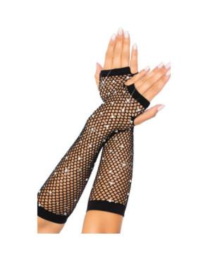 Mitaine resille strass Leg Avenue