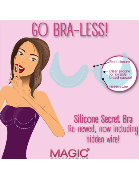 Soutien gorge silicone invisible dos nu magic