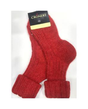  chaussettes rouges en laine bien épaisse Cronert