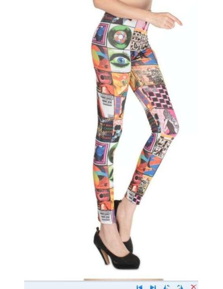 Caleçon Lycra Imprimé rockeuse