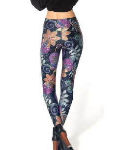 Leggings Mosaique fleurie 2