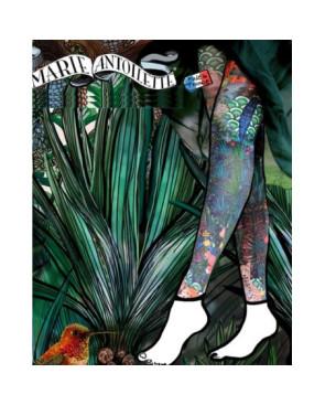 Collant Asymétrique pois et rayures jarretière 2