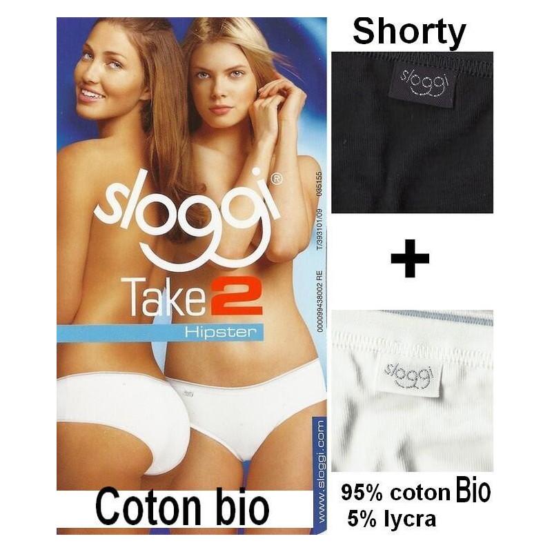 Lot de Shorty coton Bio  Sloogi