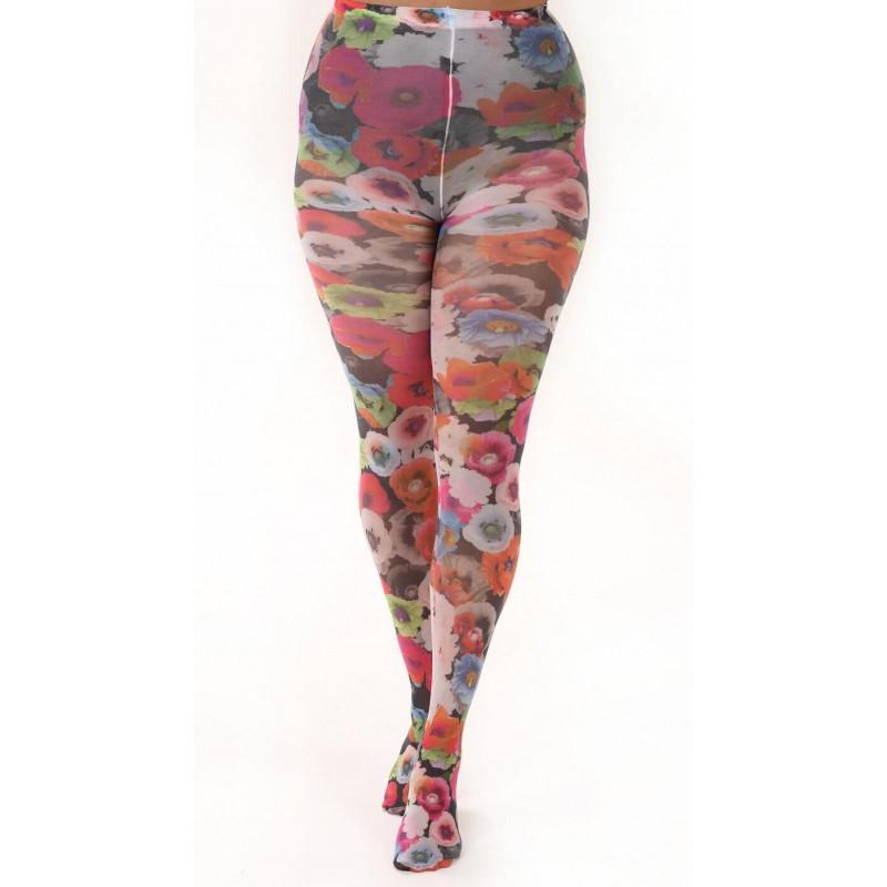 Collant imprimé fleurs Poppy Pamela Mann