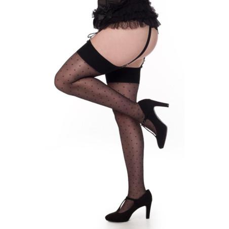 Bas Porte Jarretelles Couture Plumetis Pamela Mann