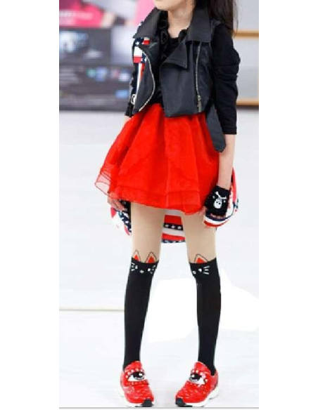 Collant enfant cuissarde chat