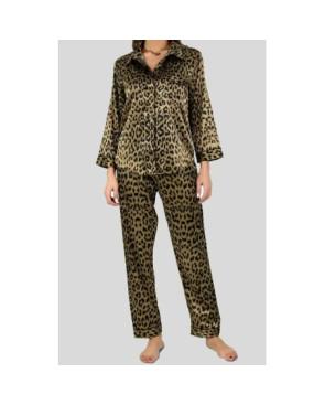 pyjama HN satiné léopard