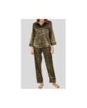 Pyjama Satin imprimé Leopard