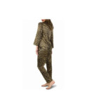 Pyjama Satin imprimé Leopard
