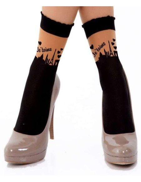 Socquette Paris je t'aime