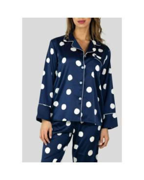 Pyjama Satiné HN Marine Flocon