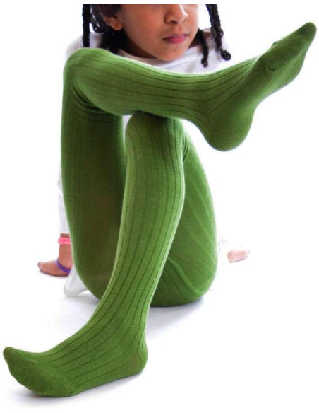 Collant coton Enfant Vert Ysabel Mora