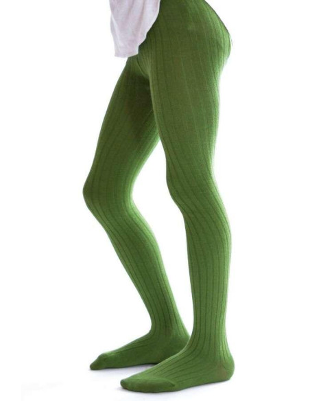 Collant coton Enfant Vert Ysabel Mora profil