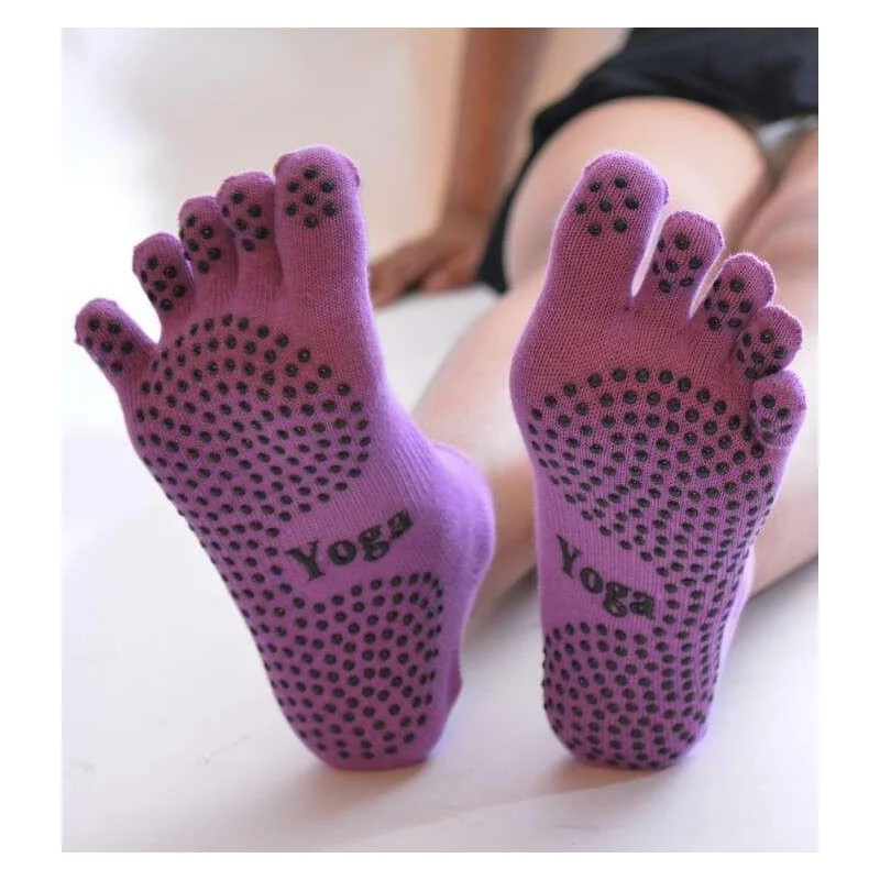 Chaussettes De Yoga à doigts de pieds 