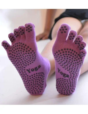 Chaussettes De Yoga à doigts de pieds 