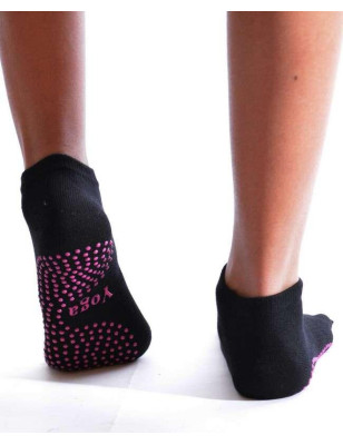 Chaussettes De Yoga à doigts de pieds noires