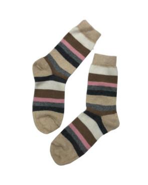 Chaussettes rebord Plissée lurex turquoise