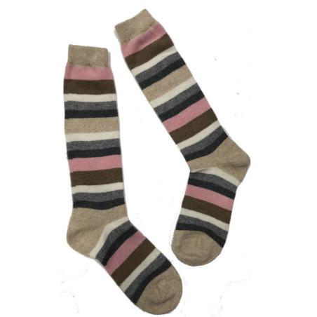 chaussettes  rebords plissé Lurex Noir 