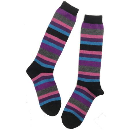 chaussettes mi bas Lurex Noir 