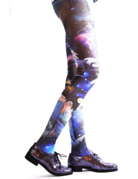 Collant Imprimé Orbite cosmonaute profil