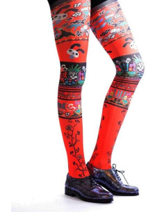 Collant imprimé lapinous Bad Girls