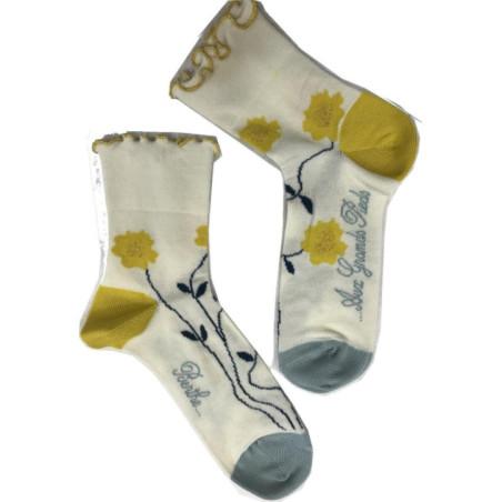 Chaussettes berthe aux grands pieds fil de joncquilles