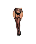 Collant Porte jarretelles resille Curvy Obsessive