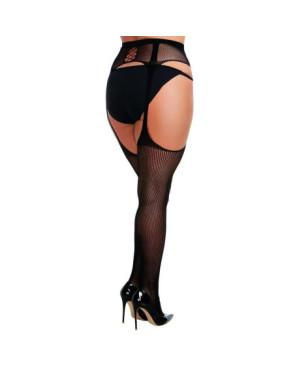 Collant Porte jarretelles resille Curvy Obsessive
