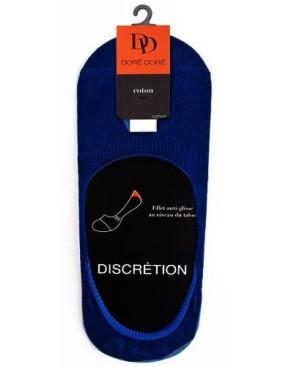  Protége pieds en coton unisex DD bleu