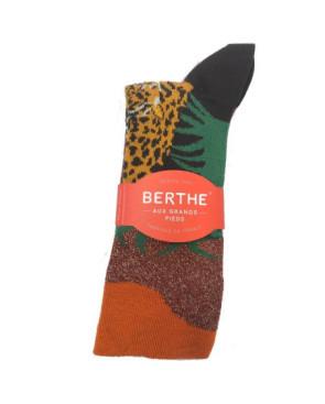 chaussettes tendance léopard Berthe aux grands Pieds