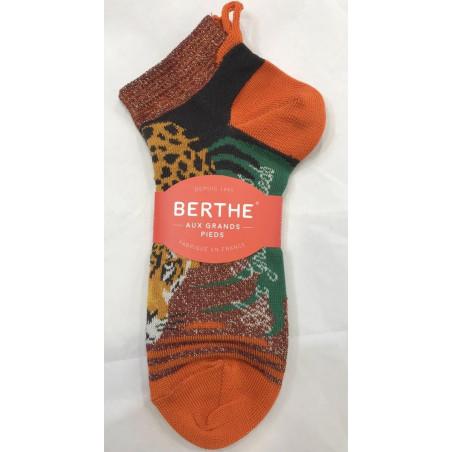 Chaussettes Berthe aux grands Pieds jungle léopard des savanes
