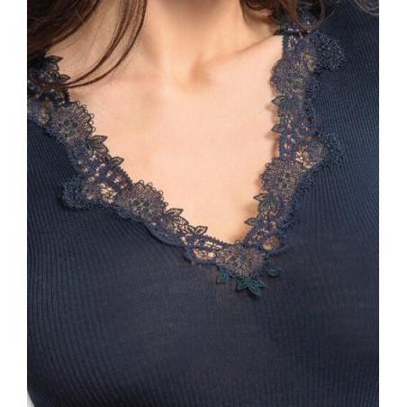 Collant Dentelle Médaillon coton Dolci Calze