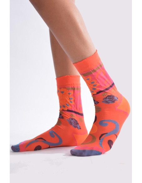 Chaussettes Dub et drino Kenzo Oranger profil