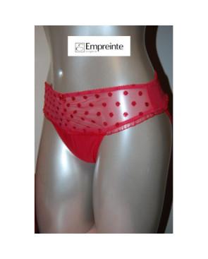 Slip Empreinte Pois glamour Cerise