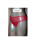 Slip Empreinte Pois glamour Cerise